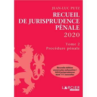 Recueil de Jurisprudence pénale 2020