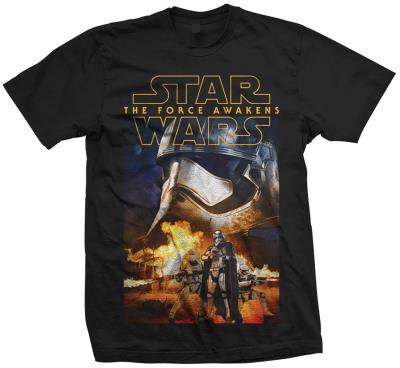 Tee-shirt Star wars Ep7 Phasma Composition black taille large