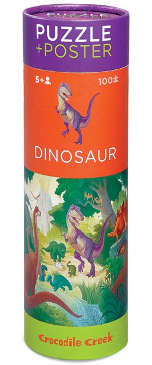100 PC  puzzle & poster/dinosaurs