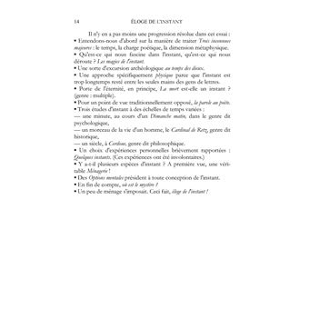 Éloge de l'instant