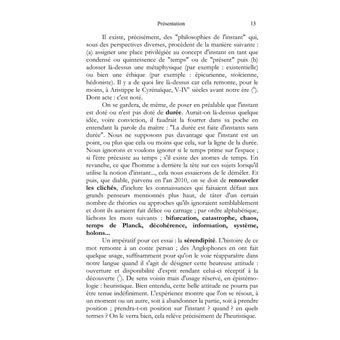 Éloge de l'instant