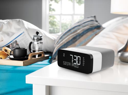 Pure Siesta Rise Radio-réveil numérique DAB+/FM avec chargeur USB – triple  alarme radio ou buzzer – fonction snooze (report de réveil) et mise en  veille programmables – luminosité réglable : : High-Tech