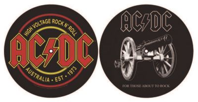 Lot de 2 feutrines vinyles AC/DC For Those About To Rock High Voltage