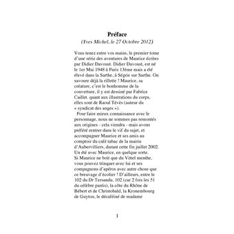 Maurice, philosophe de comptoir (1ère partie)