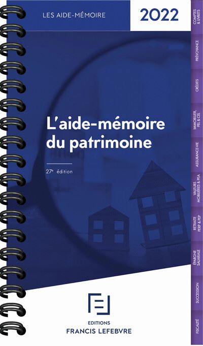 Aide Mémoire du Patrimoine 2022