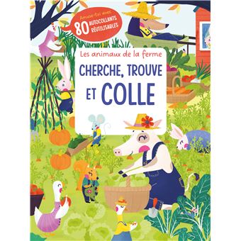Les animaux de la ferme cherche, trouve et colle