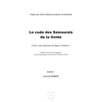 Le code des samouraïs de la vente