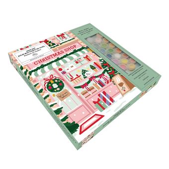 Mon kit : La jolie boutique de Noël peinture au numéro