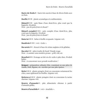 Dictionnaire alimentaire des reflux gastro-oesophagiens