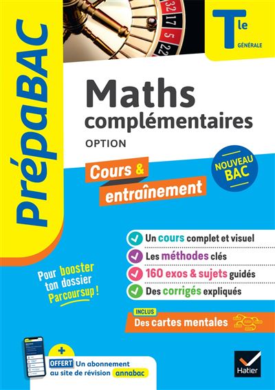Prépabac Maths complémentaires (option) Tle générale - Bac 2022 - Annick Meyer - broché