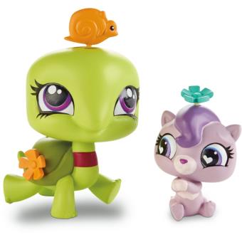 Littlest PET SHOP Figurines + Maison verte garderie + Stand à jus