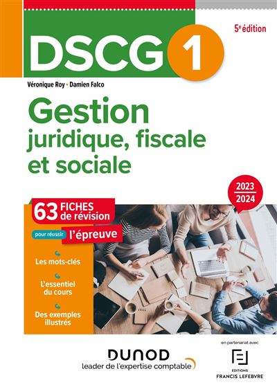 DSCG 1 Gestion Juridique, Fiscale Et Sociale - Fiches 2023-2024 Fiches ...