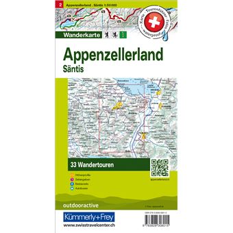 APPENZELLERLAND SÄNTIS 1:50 000