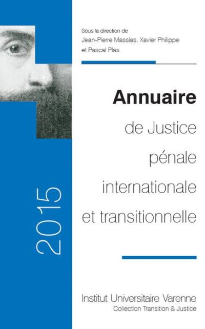 Annuaire de justice penale internationale et transitionnelle 2015 -  Collectif - broché