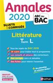 Annales Bac 2020 Littérature Term L - Corrigés