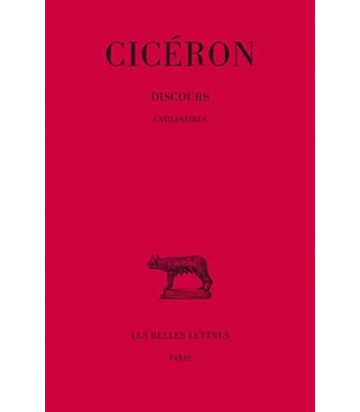 Discours. Tome X : Catilinaires -  Cicéron - (donnée non spécifiée)