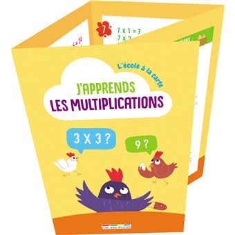 J'apprends les multiplications