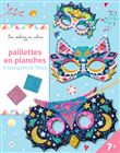 Paillettes en planches masques - pochette avec accessoires