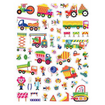 250 autocollants - le chantier