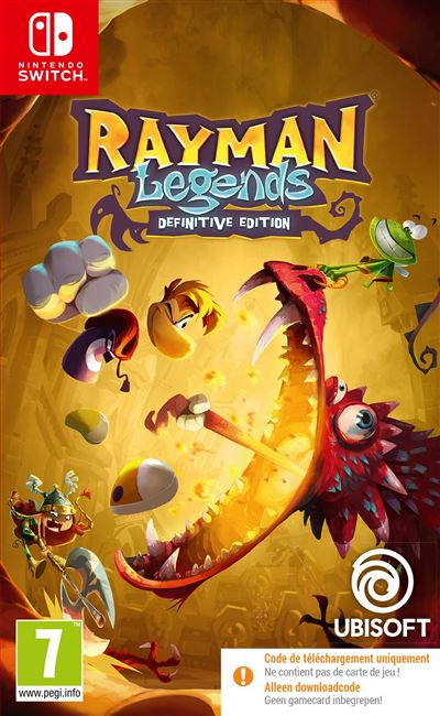Rayman Legends Definitive Edition Code in a Box Nintendo Switch