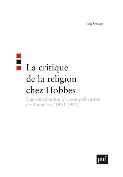 La critique de la religion chez Hobbes - Léo Strauss - broché