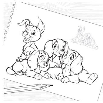 Les Grands carrés Disney Boules de poils