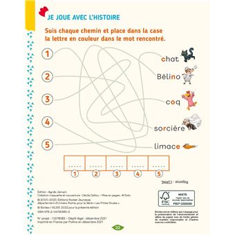 Cocorico Je sais lire ! premières lectures avec les P'tites Poules - L'ami de Carmélito version DYS