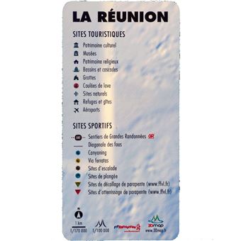 Carte en relief de La Réunion