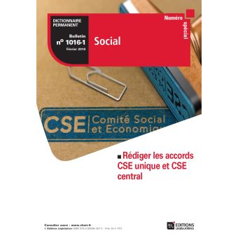 Bulletin spécial Rédiger les accords CSE unique et CSE central