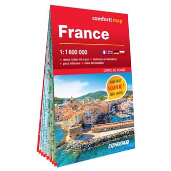 France 1/1.600.000 (carte format poche laminée)