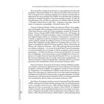 La diplomatie commerciale de l'Union Européenne en Asie du Sud-Est