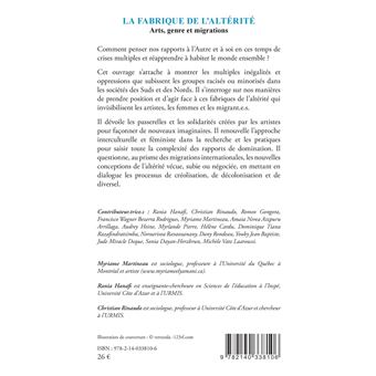 La fabrique de l'altérité