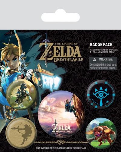 ZELDA BREATH OF THE WILD-PACK 6 BADGES-THE CLIMB