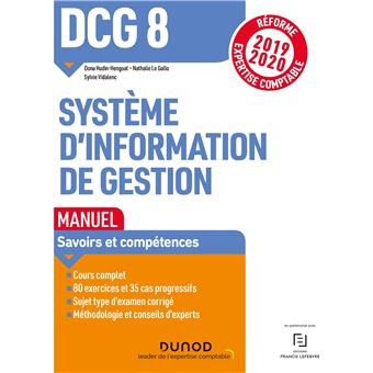 DCG 8 Systèmes d'information de gestion - Manuel - Réforme 2019/2020