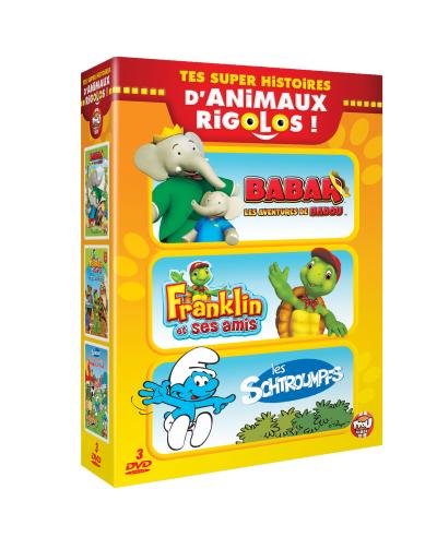 Les Schtroumpfs - Franklin et ses amis - Babar : Les aventures de Badou Coffret 3 DVD