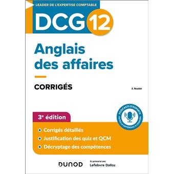 DCG 12 - Anglais des affaires - Corrigés