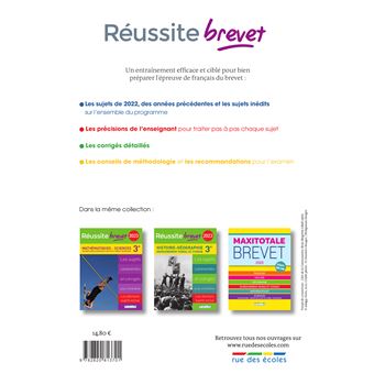 Réussite brevet 2023 français 3e