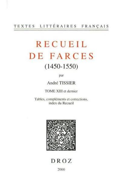 Recueil de farces
