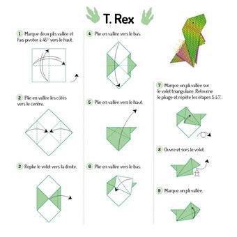 Atelier origami : Dinosaures