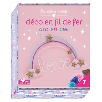 Déco en fil de fer arc-en-ciel - mini coffret avec accessoires