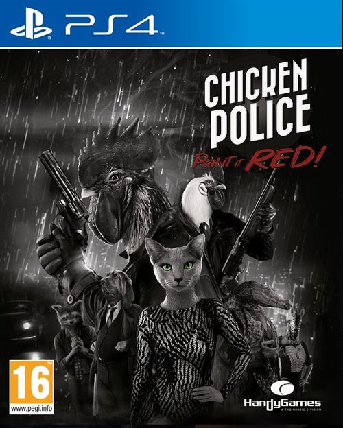 Chicken Police Paint Red