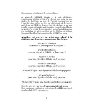 Dictionnaire alimentaire des inconforts digestifs ou dyspepsies