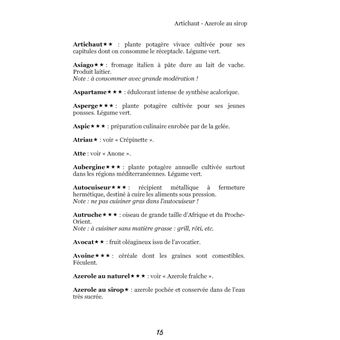 Dictionnaire alimentaire des inconforts digestifs ou dyspepsies