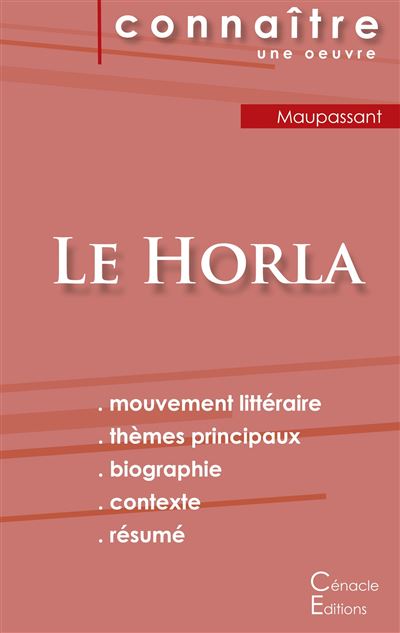 Fiche de lecture Le Horla de Guy de Maupassant
