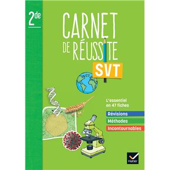 Mon carnet de réussite SVT 2de - Ed 2022 - Carnet élève