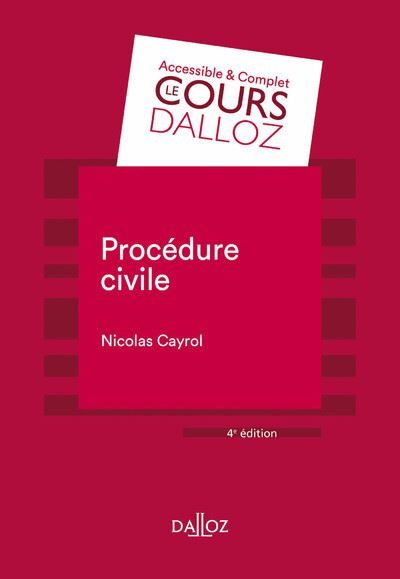 Procédure civile - Nicolas Cayrol - broché