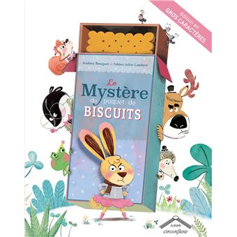 Le mystère du paquet de biscuits gros caractères