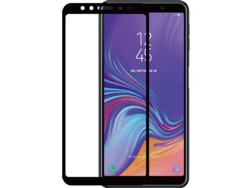 Azuri Tempered Glass Flat Rinox Armor Black Frame Galaxy A7 2018