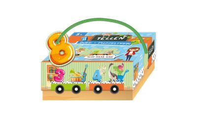 Tellen - boek + puzzeltrein