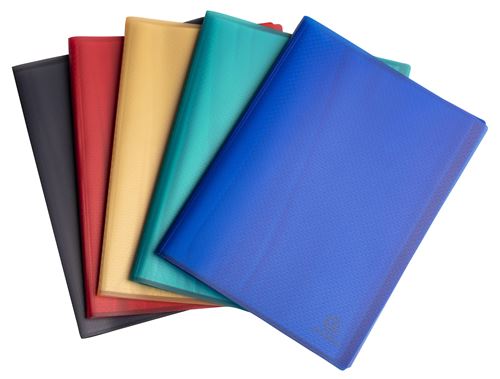 Protège-Documents Pp Recyclé Semi-Rigide 40 Vues Opak Couleurs Assorties Exacompta